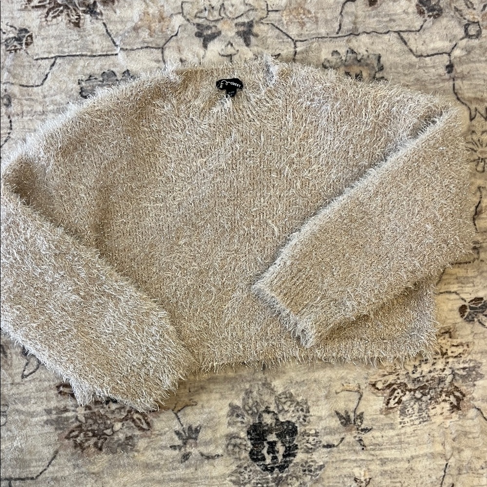 Sparkly cozy sweater lots of stretch